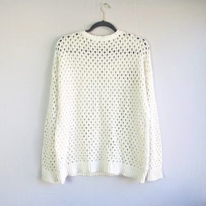 Olive & Oak Sweaters - Olive & Oak ivory mesh knit pullover sweater Olive & Oak Sweaters - Olive & Oak ivory mesh knit pullover sweater